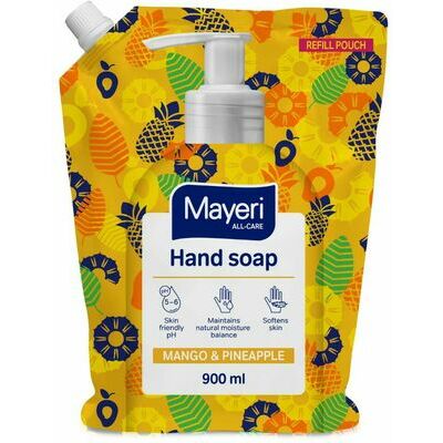 mayeri-all-care-liquid-hand-soap-mango-and-pineapple-900ml-refill-pouch